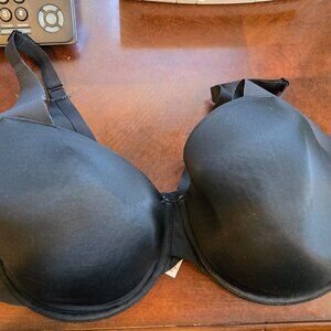 Cacique Black Full Coverage 40G Bra Lightly Lined Balconette FUC Pretty Plus.